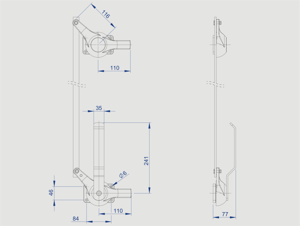 7505 Robusto Multi Point Latching System – Coldroom Parts & Spares