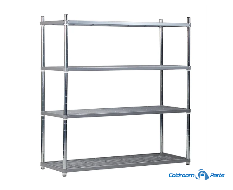 4 Tier Nylon Coated Wire Shelving – Coldroom Parts & Spares