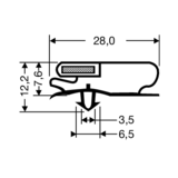 Magnetic Gasket 171-M (2.5M Piece)