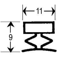 Refrigeration Magnetic Gasket MG-9 (3M lengths)