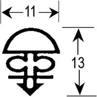 Refrigeration Non-Magnetic Gasket MG-12a (3M Lengths)