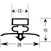 Refrigeration Magnetic Gasket MG-16 (3M Lengths)