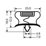 Magnetic Gasket 195-M (2.5M Lengths)