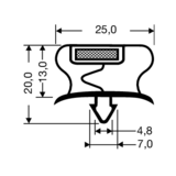 Magnetic Gasket 295-M (2.5M Piece)