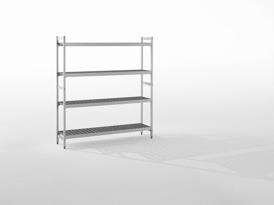 APPRACK Anodised Aluminium Shelving With Washable Ventilated Inserts S ...