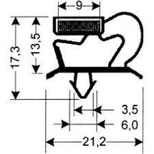 Refrigeration Magnetic Gasket 38-M (2.5M Lengths)