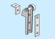 Conjunto de polea de plástico para puerta corredera MTH L/H