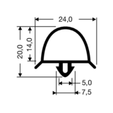 Junta de compresión para refrigeración 29-A (longitudes de 2,5 m)