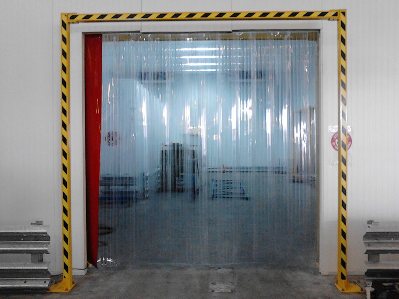 Reinforced Warehouse Curtain On Swivel Hinges