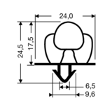 Refrigeration Compression Gasket 24-A (2.5m Lengths)