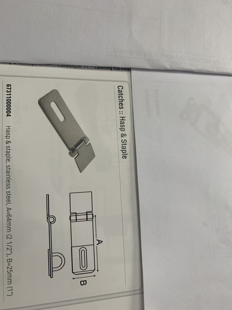 Cerrojo y cierre de grapas
