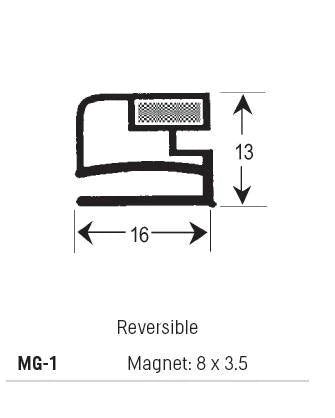 Refrigeration Magnetic Gasket MG-1 (3M Lengths)