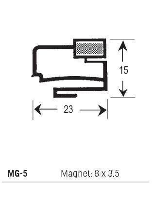 Refrigeration Magnetic Gasket MG-5 (3M Lengths)